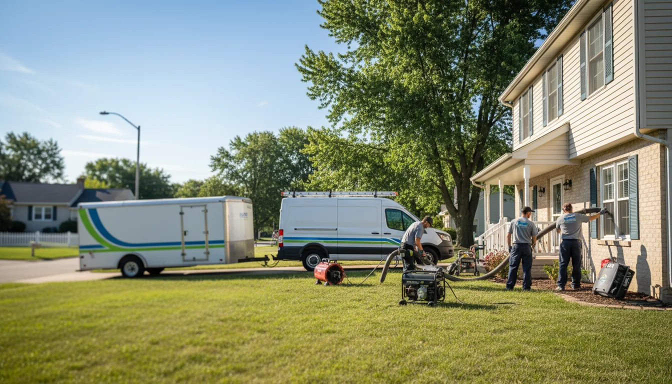 Flooded Basement Restoration And Cleanup With Repair in Haydenville, OH near me